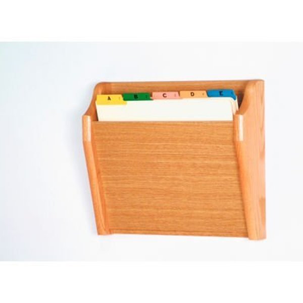 Wooden Mallet Single Tapered Pocket Chart Holder - Light Oak CH14-1LO